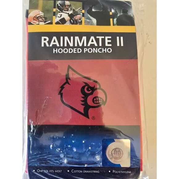 University of Louisville bundle Rain poncho can koozie - Picture 4 of 4